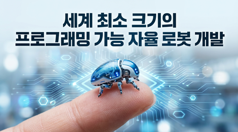 세계 최소 크기의 ‘프로그래밍 가능’ 자율 로봇 개발