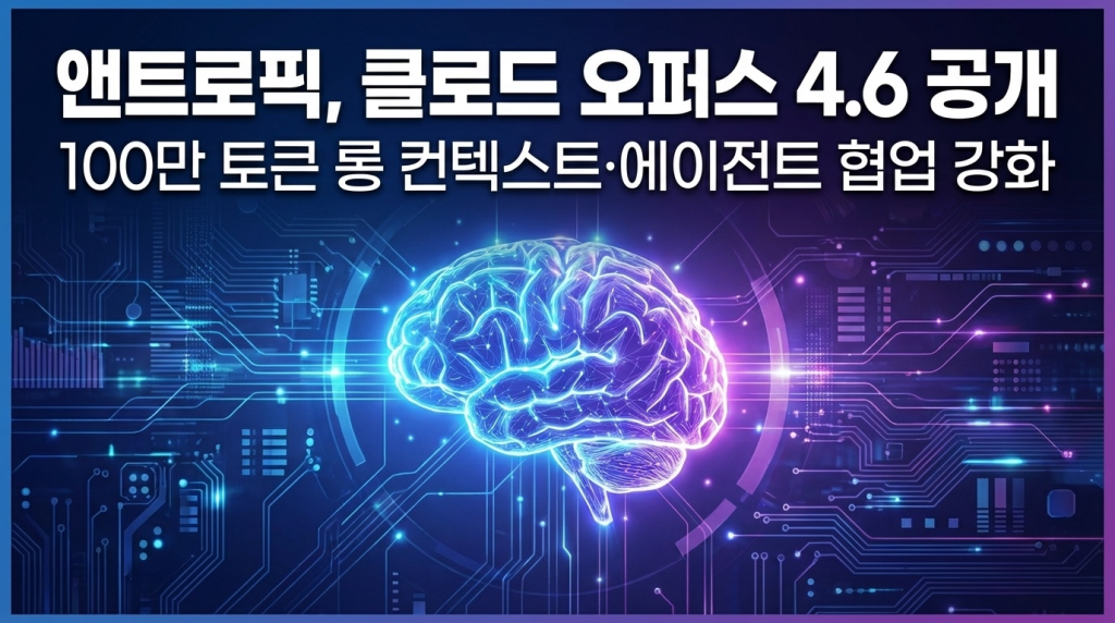 앤트로픽, 100만 토큰 롱 컨텍스트·에이전트 협업 강화한 ‘클로드 오퍼스 4.6’ 공개