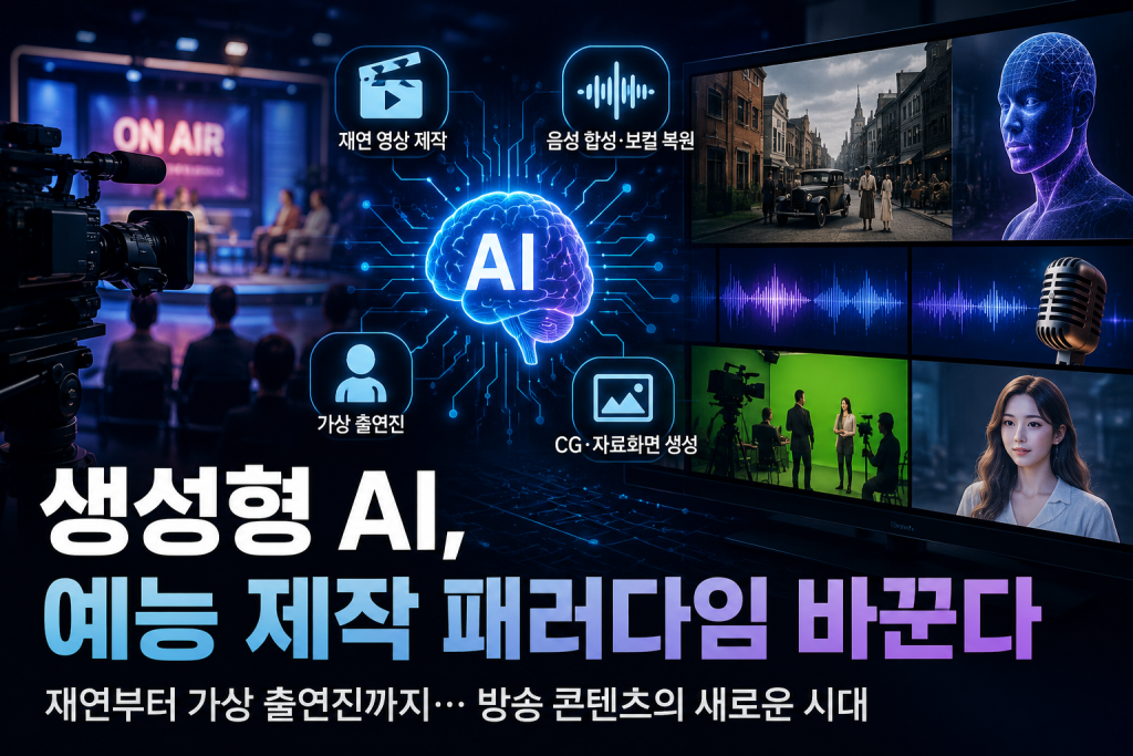 생성형 AI, 예능 제작 혁신 이끈다… 재연 영상부터 AI 출연진까지