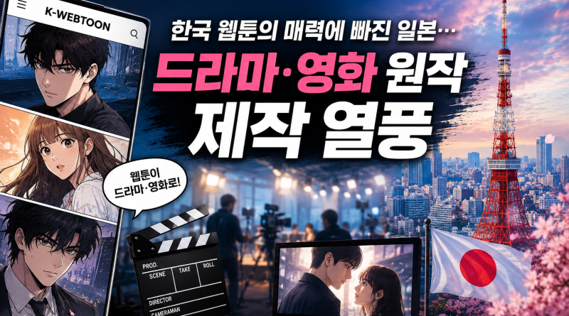 한국 웹툰의 매력에 빠진 일본… 드라마·영화 원작 제작 열풍