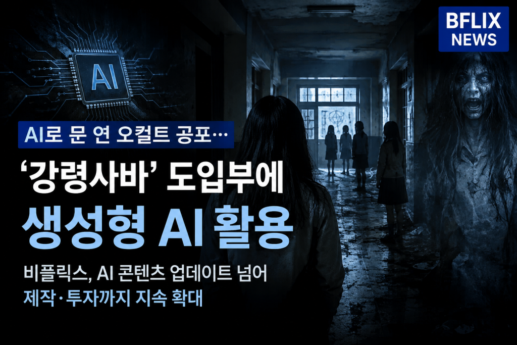 AI로 문 연 오컬트 공포 ‘강령사바’…비플릭스, AI 콘텐츠 제작·투자 확대