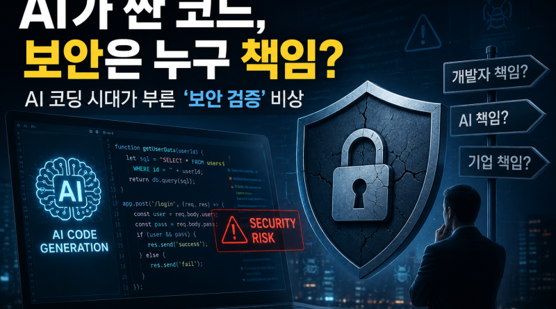 “AI가 짠 코드, 보안은 누구 책임?”… AI 코딩 시대가 부른 ‘보안 검증’ 비상