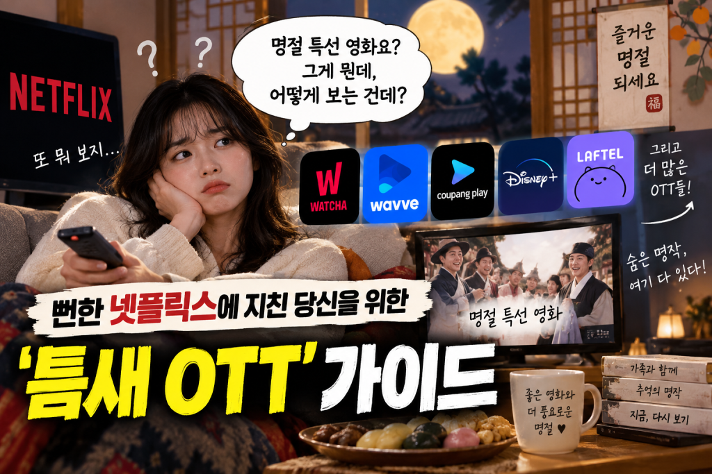[르포] "명절 특선 영화요? 그게 뭔데, 어떻게 보는 건데"… 뻔한 넷플릭스에 지친 당신을 위한 '틈새 OTT' 가이드